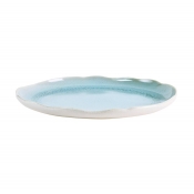 Jars Plume Atoll/Blue Pie Dish/Platter - 12.4"