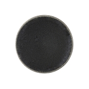 Jars Tourron Celeste/Black Dessert Plate - 7.8"