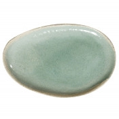Jars Wabi Vert/Green Oval Platter - 14.7"