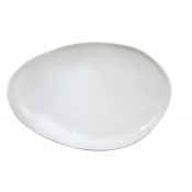 Jars Wabi Blanc/White Oval Platter - 14.7"