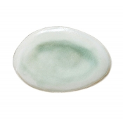 Jars Wabi Vert/Green Platter/Oval Dish - 9.45"