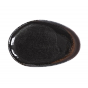 Jars Wabi Kemuri/Brown Platter/Oval Dish - 9.45"