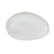Jars Wabi Blanc/White Platter/Oval Dish - 9.45"