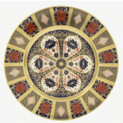 Royal Crown Derby Old Imari Solid Gold Band Dinner Plate - 10.6"