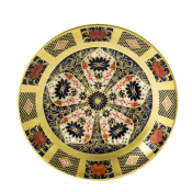 Royal Crown Derby Old Imari Solid Gold Band Breakfast Saucer