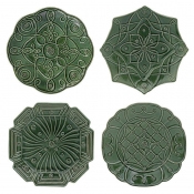 Juliska Jardins Du Monde Dessert/Salad Plate Assorted Set/4 - Basil