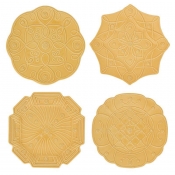 Juliska Jardins Du Monde Dessert/Salad Plate Assorted Set /4 - Daffodil