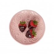 Juliska Jardins Du Monde Side/Cocktail Plate Assorted Set/4 - Blush