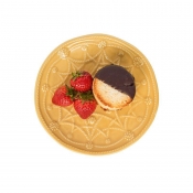 Juliska Jardins Du Monde Side/Cocktail Plate Assorted Set/4 - Daffodil