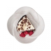 Juliska Le Panier Mystic Knot Whitewash Dessert/Salad Plate