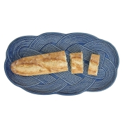 Juliska Le Panier Mystic Knot Denim Hostess Tray - 15"