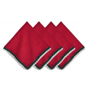Juliska Isadora Red Napkin - Set/8