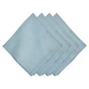 Juliska Berry Scallop Napkin Set/4 - Light Blue