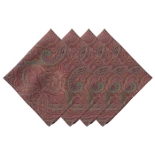 Juliska Paisley Red Napkin - Set/4