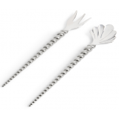 L'Objet Jessica McCormack Shell Stainless 2 Piece  Serving Set
