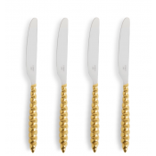 L'Objet Jessica McCormack Shell Gold Stainless Luncheon Knives - Set 4