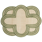 Juliska Scallop Stripe Placemat Set/4 - Seagrass