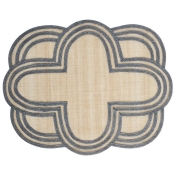 Juliska Scallop Stripe Placemat Set/4 - Chambray