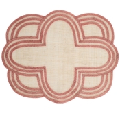 Juliska Scallop Stripe Placemat Set/4 - Coral