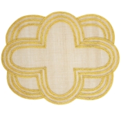 Juliska Scallop Stripe Placemat Set/4 - Sunshine