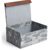 L'Objet Fortuny Box - Camo Isole Faded Blue