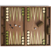 L'Objet Fortuny Camo Isole Backgammon - Military Green