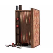 L'Objet Fortuny Laotze Backgammon - Oxblood Spice