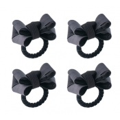 Juliska Tuxedo Napkin Ring Black - Set/4