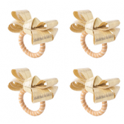 Juliska Tuxedo Napkin Ring Gold - Set/4