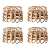 Juliska Provence Rattan Napkin Ring Whitewash - Set/4