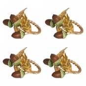 Juliska Forest Walk Acorn Napkin Ring - Set/8