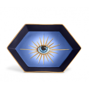L'Objet Lito Hexagon Tray Blue