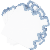 Matouk Aziza Napkin Hazy Blue - 22" Square - Set of 4