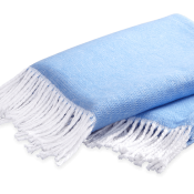 Matouk Pezzo Throw Azure