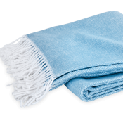 Matouk Pezzo Throw Cerulean