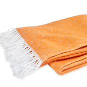 Matouk Pezzo Throw Tangerine
