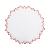 Matouk Wave Circle Placemat Carnelian - Set of 4