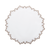 Matouk Wave Circle Placemat Chestnut - Set of 4