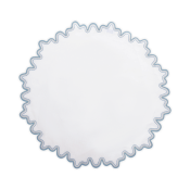 Matouk Wave Circle Placemat Hazy Blue - Set of 4