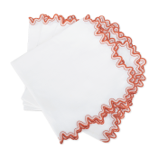 Matouk Wave Napkin Carnelian - 22" Square - Set of 4