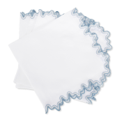 Matouk Wave Napkin Hazy Blue - 22" Square - Set of 4