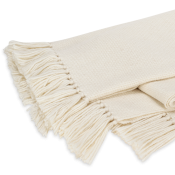Matouk Lanza Throw Parchment