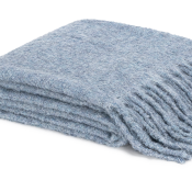 Matouk Poncho Throw Hazy Blue