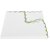 Matouk Dakota Table Runner White/Grass - 16 x 108