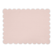 Matouk Dakota Placemat Pink/White - Set of 4