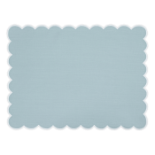 Matouk Dakota Placemat Sky/White - Set of 4