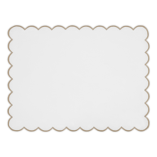 Matouk Dakota Placemat White/Oat - Set of 4