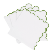 Matouk Dakota Napkin White/Grass - 22" Square - Set of 4