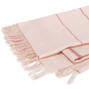 Matouk Amelia Stripe Throw - Slipper