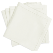Matouk Valentina Hemstitch Napkin Ivory - 22" Square - Set of 4